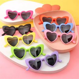 Sunglasses Kids Cartoon Heart Sunglasses Toddler Sunglasses Vintage HeartShaped Glasses for Boys Girls 39 Years Outdoor Children Eyewear