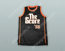 CUSTOM ANY Name Number Mens Youth/Kids FUGEES 96 THE SCORE BLACK BASKETBALL JERSEY TOP Stitched S-6XL
