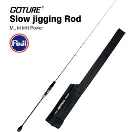 Goture Pollux Japan Quality Fuji Guides Slow Jigging Fishing Rod 1.83m 1.98m Casting Spinning 2 Sections ML M MH Sea Boat Tackle 240415