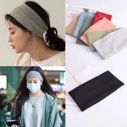 Women Solid Color Elastic Headbands Fashion Running Absorb Sweat Hair Bands Stretch Makeup Hair Accessories