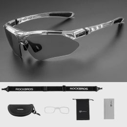 Sunglasses ROCKBROS Polarised Sports Men Sunglasses Road Cycling Glasses MTB Bike Bicycle Riding Protection Goggles Eyewear Photochromic