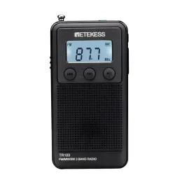 Radio Mini Radio FM Portable Pocket Radios AM SW Stereo Radio Receiver All Waves Rechargeable Battery MP3 Player