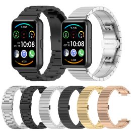 Accessories Stainless Steel Strap For Huawei Watch Fit 2 Smart Watch Band Accessories Metal Bracelet For Huawei Watch Fit Wristband Correa