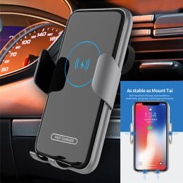 Chargers Car Wireless Charger for iPhone 14 13 12 11 Samsung Xiaomi Magnetic USB TYPE C Infrared Car Phone Holder Fast Charging Station