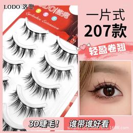 False Eyelashes 5pairs Natural 3D Volume Russian Eye Lash Soft Cilios Wispy Eyelash Wholesale Makeup Tool