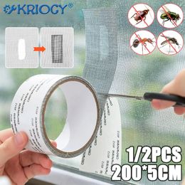 12PCS Window Screen Repair Tape Fix Net Home Adhesive Anti Mosquito Fly Bug Mesh Broken Holes Patch Sheer Curtains 240416