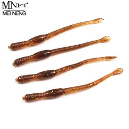 Accessories MNFT Wholesale 500 Pcs/lot Soft Plastic Artificial Baits Fishing EarthWorm Lure Tackle 7.7cm 1.03g Bionic Maggots Insect Lures