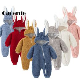 One-Pieces Newborn Baby Clothes Winter Unisex Christmas Rompers Thick Warm Infant Jumpsuit Parkas For Baby Girls Boy Romper Snowsuit 012M