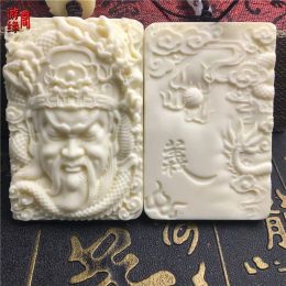 Strands Ivory Fruit God of Wealth Lord Guan Gong Pendant Men's Necklace Lucky 461 Fat Card Buddha Beads Bracelet Couple's Sweater Chain