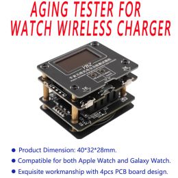 Chargers Mini Wireless Charger Tester for Samsung Apple Smart Watches Android Intelligent Watch Wireless Charging Detector Power Testing