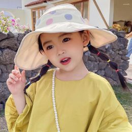 Wide Brim Hats Bow Fisherman's Hat Big Anti UV Sun Protection Covering Outside Sunshade Kid