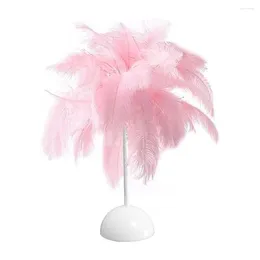 Table Lamps Bedside Lamp Feather LED Night Light Decor 9 21.8cm Desktop Ornament Easy To Clean Fashion Design