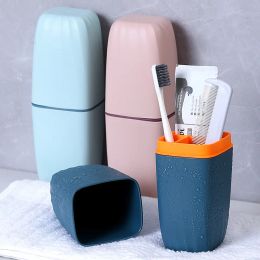 Heads Portable Toothbrush Toothpaste Holder Case Cup Box Outdoor Travel Camping Shaving Brush Organiser Stand Bathroom Accessories