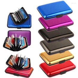 Storage Bottles 20pcs Waterproof Business Id Wallet Holder Aluminum Metal Pocket Case Box Creative Xmas Gifts