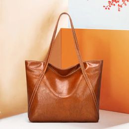 Shoulder Bags Women Bag Big Tote Zipper Vintage Effect Hand Shopping