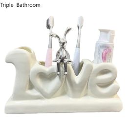 Heads ceramics Storage stand home decoration toilet Kitchen supplies Bathroom accessories Essential for tourism toothbrush holder