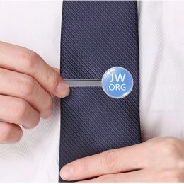 Clips 2018 New Steampunk Jehovah's Witnesses Tie Clip JW.ORG High Quality Clip Round Hand Craft Jewelry Glass Dome Clips