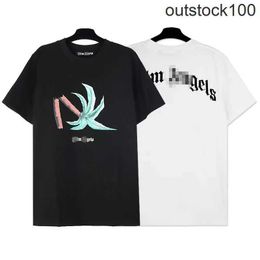 High end designer clothes for Paa Angles broken coconut letter printed short sleeve t-shirt men women high street half sleeve With 1:1 original labels