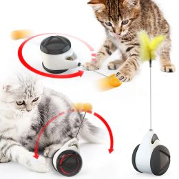 Toys Tumbler Swing Toys for Cats Kitten Interactive Balance Car Cat Chasing Toy With Catnip Funny Pet Products for Dropshipping