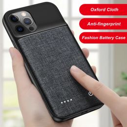 Chargers 10000mah Oxford Cloth Antifingerprint for Iphone 13 X Xr Xs 11 Pro Max 12 Mini 13 Pro Max Battery Charger Case Power Case