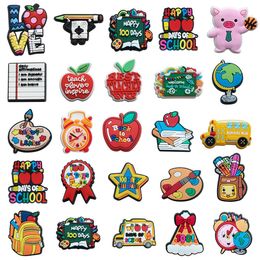 Anime girls boys back to school charms wholesale childhood memories funny gift cartoon charms shoe accessories pvc decoration buckle soft rubber clog charms