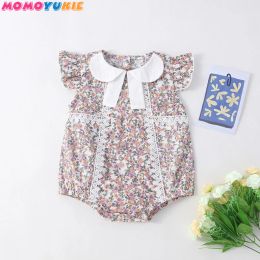 One-Pieces Cute Newborn Baby Girl Sleeveless Printing Rompers Toddler Jumpsuit Summer Infant Baby Girls Children Outfit Rompers 02Yrs