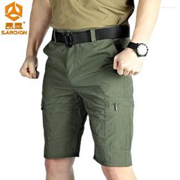 Men's Shorts Summer Quick Dry Tactical Men Multi-pockets Lightweight Breathable Half Pants Outdoor Hiking Camping Climbing Male