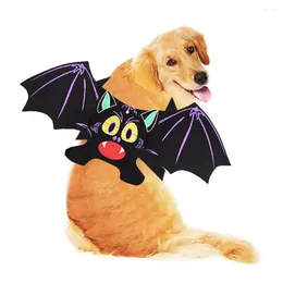 Dog Apparel Colorful Printed Bat Wings Pet Costume For Dogs Cats Easy To Wear Adjustable Halloween Cosplay Parties