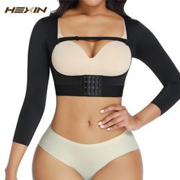 Fajas Colombianas Arm Shaper Post Surgery Arm Compression Sleeves Lipo Garment Posture Corrector Shapewear Tops Women Corset 240418