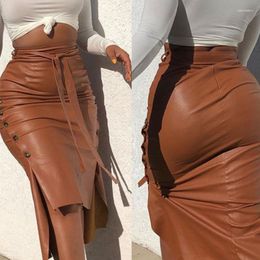 Skirts Women's Side Button Slim Fit Pencil Skirt Skinny Summer