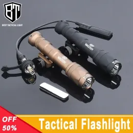 Scopes WADSN M300 M600 M300A M600C Tactical Flashlight 400lm/600lm White LED Light Fit 20mm Rail Hunting Weapon Airsoft Accessories