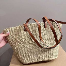 Tasche Tasche High Definition Jia Luo Yi Mode Anagram Klassiker gewebt Lafite Grass Beach Handheld Kohlkorb