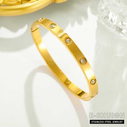 High Edition Original Carter Ten Diamond Titanium Steel Bracelet Couple Fashion Full Sky Star 18k Rose Gold Titanium Steel Bracelet Fashion Versatile