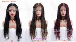 Full lace 2-strand twisted braid wig set Braided