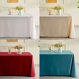 Customised Conference Tablecloth Dining Table Cloth Office Hotel Event Exhibition Rectangular White Light Luxury Feeling