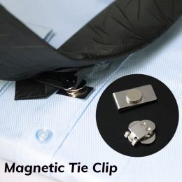 Clips Magnetic Invisible Tie Clip Automatic Fixing Buckle Antiwrinkle Antiswing Tie Holder Clips For Men Necktie Collar Hidden Clasp