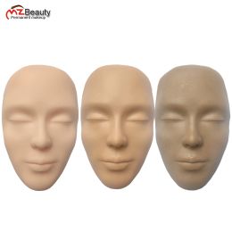 Dresses 3d Realistic Full Face Dark Brown Medium Colors Best Practice Silicone Skin for Permanent Makeup Artists Microblading Supplies