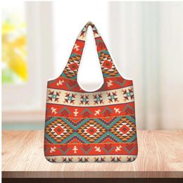 Storage Bags TOADDMOS Aztec Western Style 3D Printing Ladies Shopping Bag Large Capacity Fashion Handbag Portable Groceries Maleta