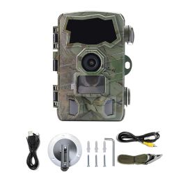 Cameras Trail Camera 4K 32MP Wify Game Camera with Night Vision Hunting Camera IP66 Waterproof 105°WideAngle for Wildlife Monitoring