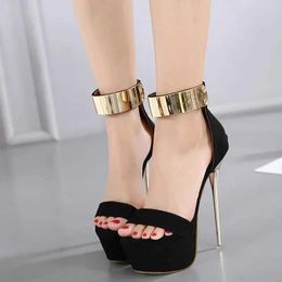 Dress Shoes Sexy Super Thin High Heels Womens Sandals Summer Platfrom Open Toe Zippers Pumps Party Wedding Shoe Sandalias Mujer H240423