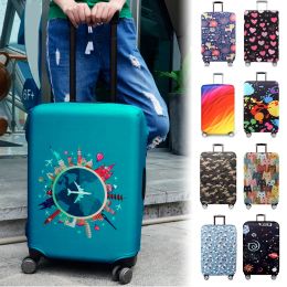 Accessories Luggage Cover 1832 Inch Elastic Suitcase Cover Full Body Print Dustproof Suitcase Protective Case Travel Accessories