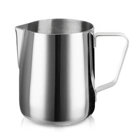 Milk Creamer Frothing Pitcher Stainless Steel 350/600/1000/1500ml Coffee Cup Jug Latte Espresso Cappuccino Milk Cup Barista 240410