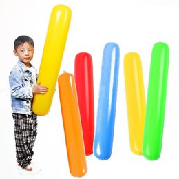 5 Colour inflatable balloon air stick children outdoor games family cheer stick props Colourful balloon kid water sports 240416