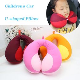 Pillow Children's Car Ushaped Pillow Baby Travel Stroller Headrest Newbron Safety Seat Neck Protection Sleeping Pillow Infant Cushion