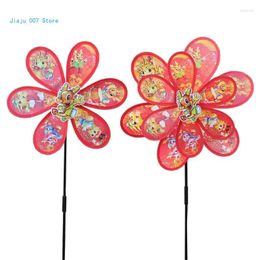 Garden Decorations 2024 Dragon Windmill Colourful Pinwheels Wind Spinner For Outdoor Yard C9GA