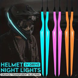 New Up Your Ride Motorcycle LED Warning with Multicolor Reflective Lights Light Film DIY Helmet Strip Accessories