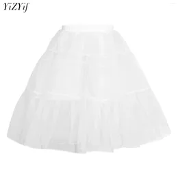 Women's Sleepwear Women Crinoline Petticoat Fluffys Skirt Ball Gown Short Half Slip Organza Underskirt For Lolita Cosplay Dance Dress