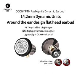 Headphones JCALLY COONY PTM FlatHead Plug Earphones With Microphone 0.78 Convertible HiFi Semiinear Earphones TypeC PJ2+ PJ5