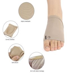 Flat Feet Ortic Plantar Fasciitis Arch Support Sleeve Cushion Pad Heel Spurs Foot Hallux Valgus Braces Orthopedic9090888