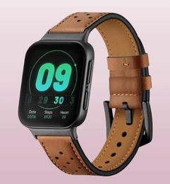 Watch Bands Strap For OPPO 46mm Watchband Genuine Leather Buckle Belt Replacement Bracelet4507061